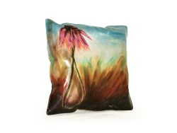 Coussin carré bleu royal