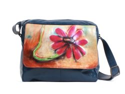 Sac à main en cuir orange